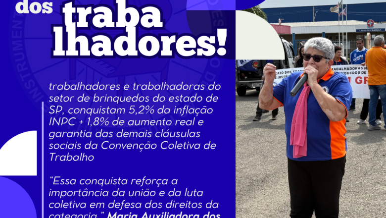 Vitória dos trabalhadores e trabalhadoras!
