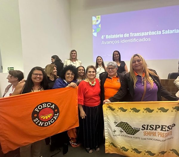 Dirigentes da Força Sindical e Químicos de SP participam de apresentação do quarto relatório de igualdade salarial em Brasília