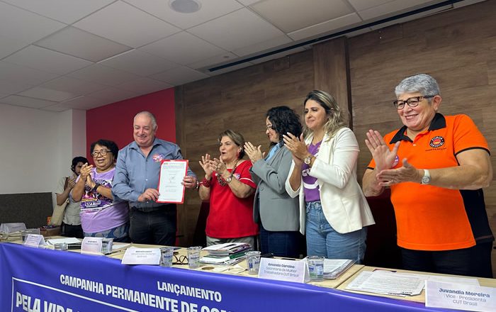 Seminário de Lançamento da Campanha Permanente da CUT de Combate ao Feminicídio