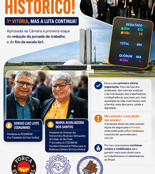 VITÓRIA DA CLASSE TRABALHADORA! A LUTA CONTINUA!