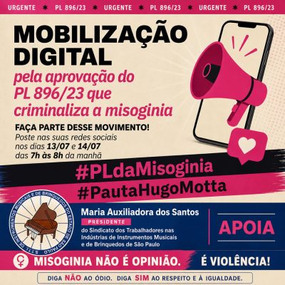 Mobilização Digital pela aprovação do PL 896/23
