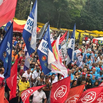 DIRETORES DO SINDICATO PRESENTES NA LUTA PELO FIM DA ESCALA 6×1!
